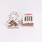JJKFQ Christmas Decorations, Bread, Soil, Candy House Pendant, Gingerbread House with Lights, Cake Window Display, Decoration Gifts (Size : Style 2)