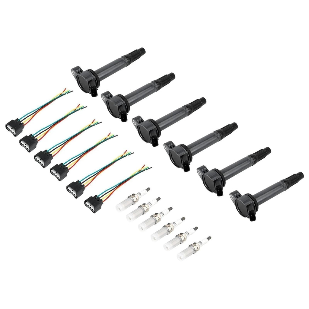 2007-2015 LEXUS GS350 6PCS Ignition Coils+Connectors+Spark Plug UF487 90919-02251 90919-A2002 Generic