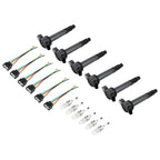 2007-2015 LEXUS GS350 6PCS Ignition Coils+Connectors+Spark Plug UF487 90919-02251 90919-A2002 Generic