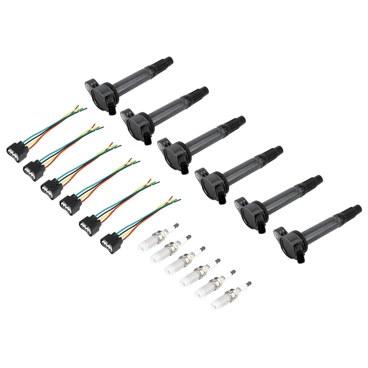 2007-2015 LEXUS GS350 6PCS Ignition Coils+Connectors+Spark Plug UF487 90919-02251 90919-A2002 Generic