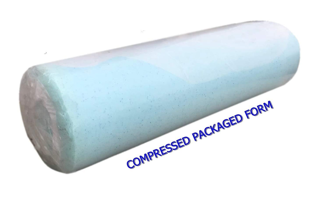 eConsumersUSA Pet Dog Bed Blue Cooling Gel Infused High Density Solid Memory Foam Pad