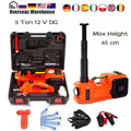 Car Jack Lift 5 Ton Electric Hydraulic Floor Jack Impact Wrench Repair Tool Kits