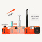 Car Jack Lift 5 Ton Electric Hydraulic Floor Jack Impact Wrench Repair Tool Kits