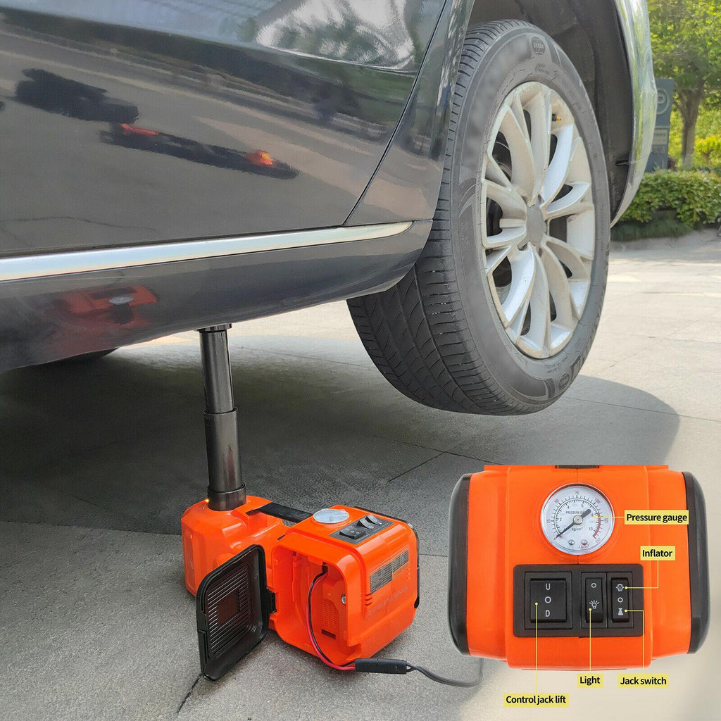 Car Jack Lift 5 Ton Electric Hydraulic Floor Jack Impact Wrench Repair Tool Kits