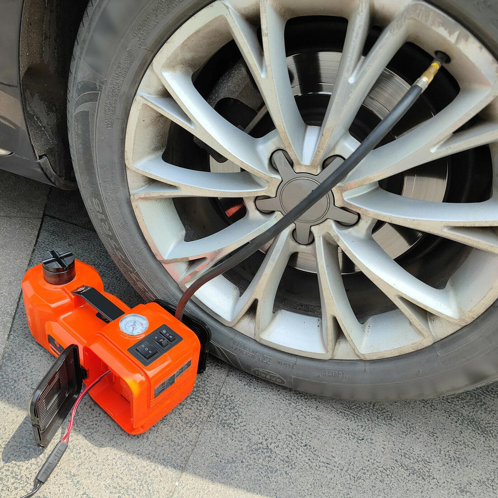 Car Jack Lift 5 Ton Electric Hydraulic Floor Jack Impact Wrench Repair Tool Kits