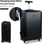 Hardside Luggage Set of 2 Piece Suitcase Set of 2 with Spinner Wheels Carry On Luggage Airline Approved and Built-In TSA Lock, Black