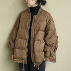 winter stitching women down coat