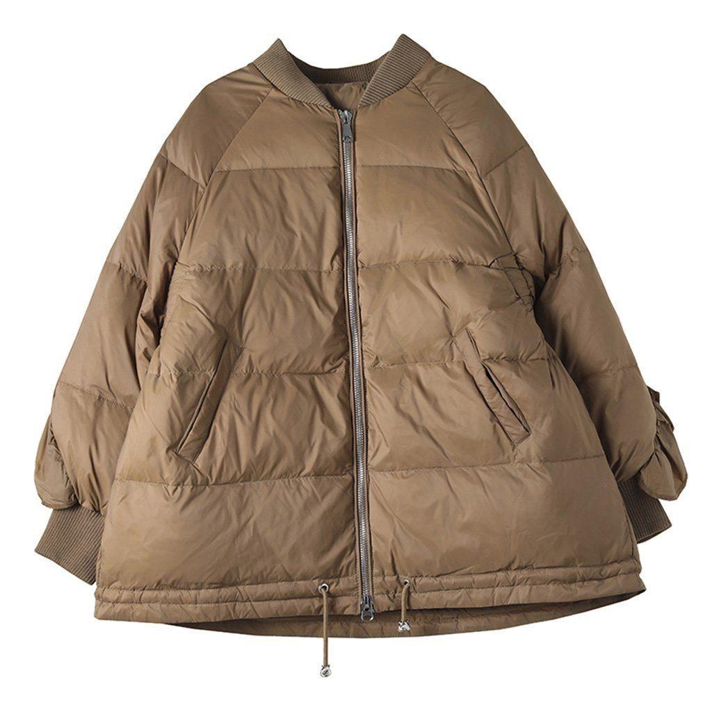 winter stitching women down coat