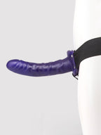 Lovehoney Perfect Partner Unisex Hollow 10 Function Vibrating Strap-On 8 Inch, Purple | Purple