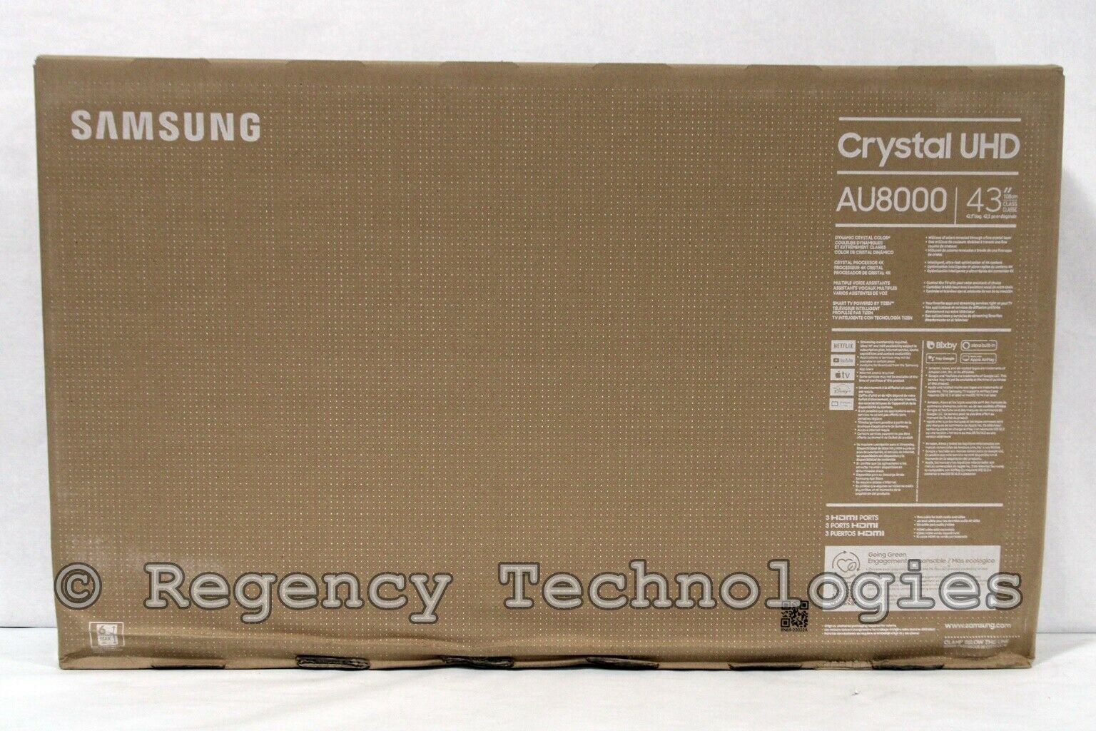 samsung 43" class 8000 series led 4k smart tv | un43au8000fxza | new open box