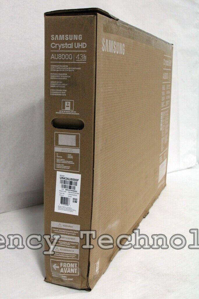 samsung 43" class 8000 series led 4k smart tv | un43au8000fxza | new open box