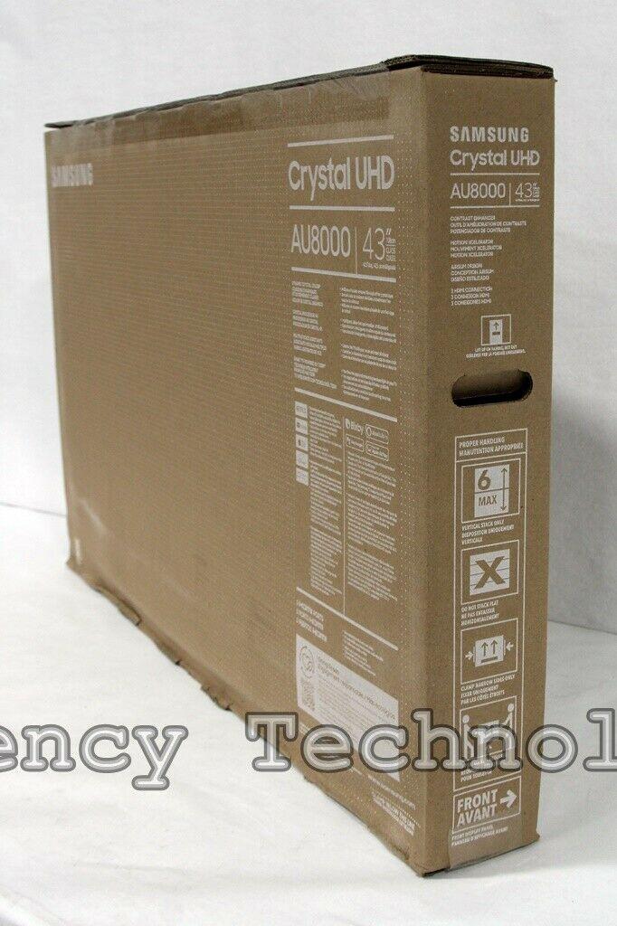 samsung 43" class 8000 series led 4k smart tv | un43au8000fxza | new open box