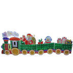 4-Piece Holographic LED Lighted Motion Train Set Outdoor Christmas Decoration