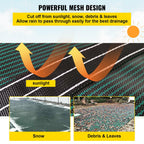 vevor safety pool cover 18x36ft rectangular in ground brass swimming pond