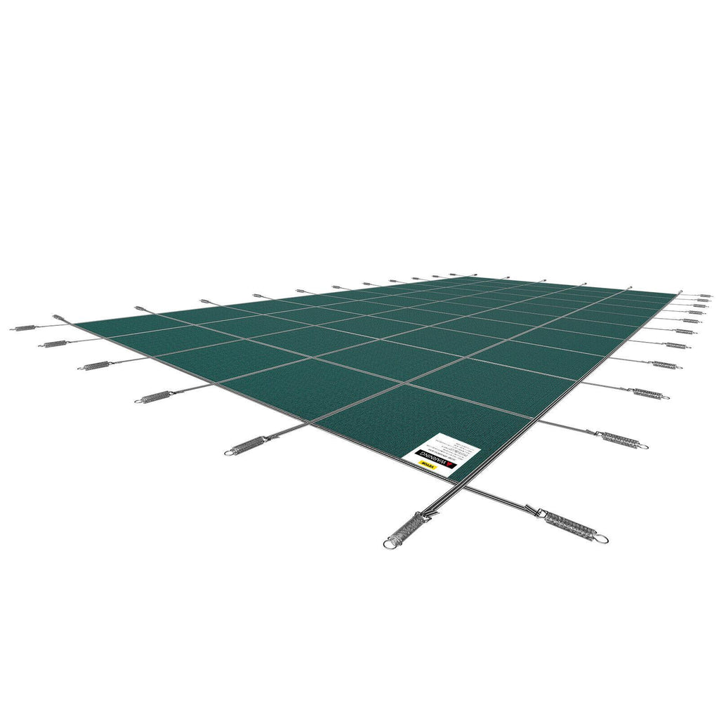 vevor safety pool cover 18x36ft rectangular in ground brass swimming pond