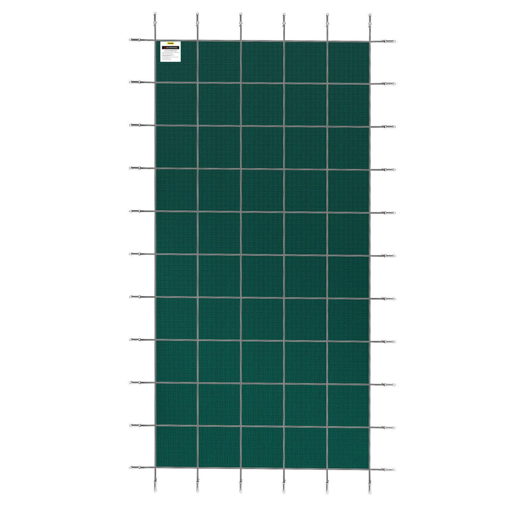 vevor safety pool cover 18x36ft rectangular in ground brass swimming pond