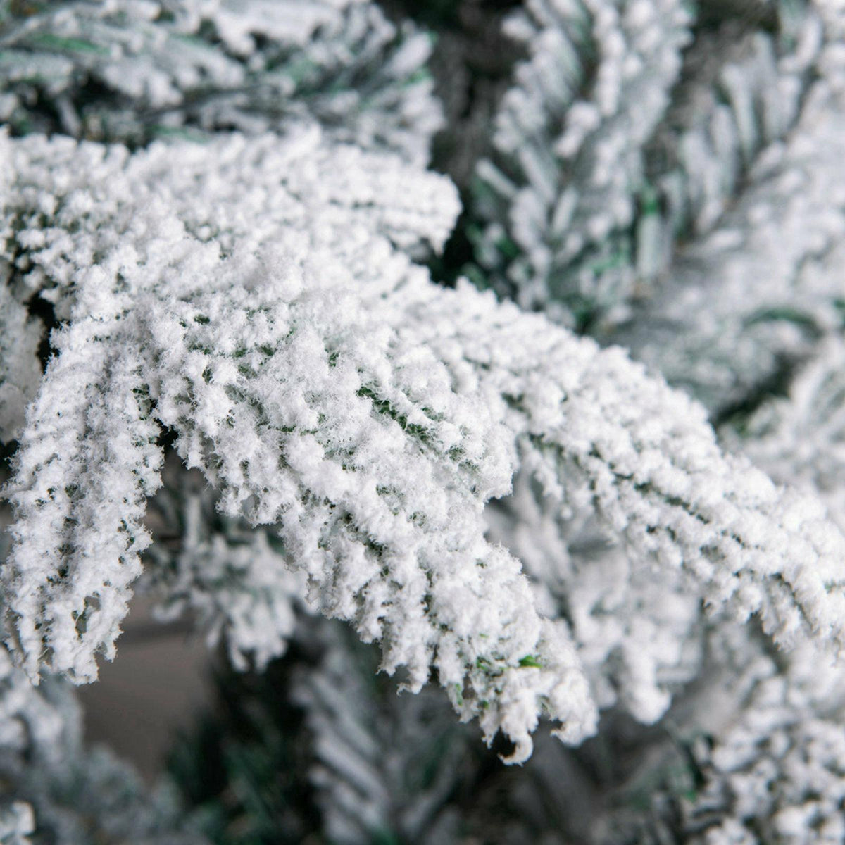 7.5 FT Premium Snow Flocked Artificial Holiday Christmas Tree 1400T White Xmas T