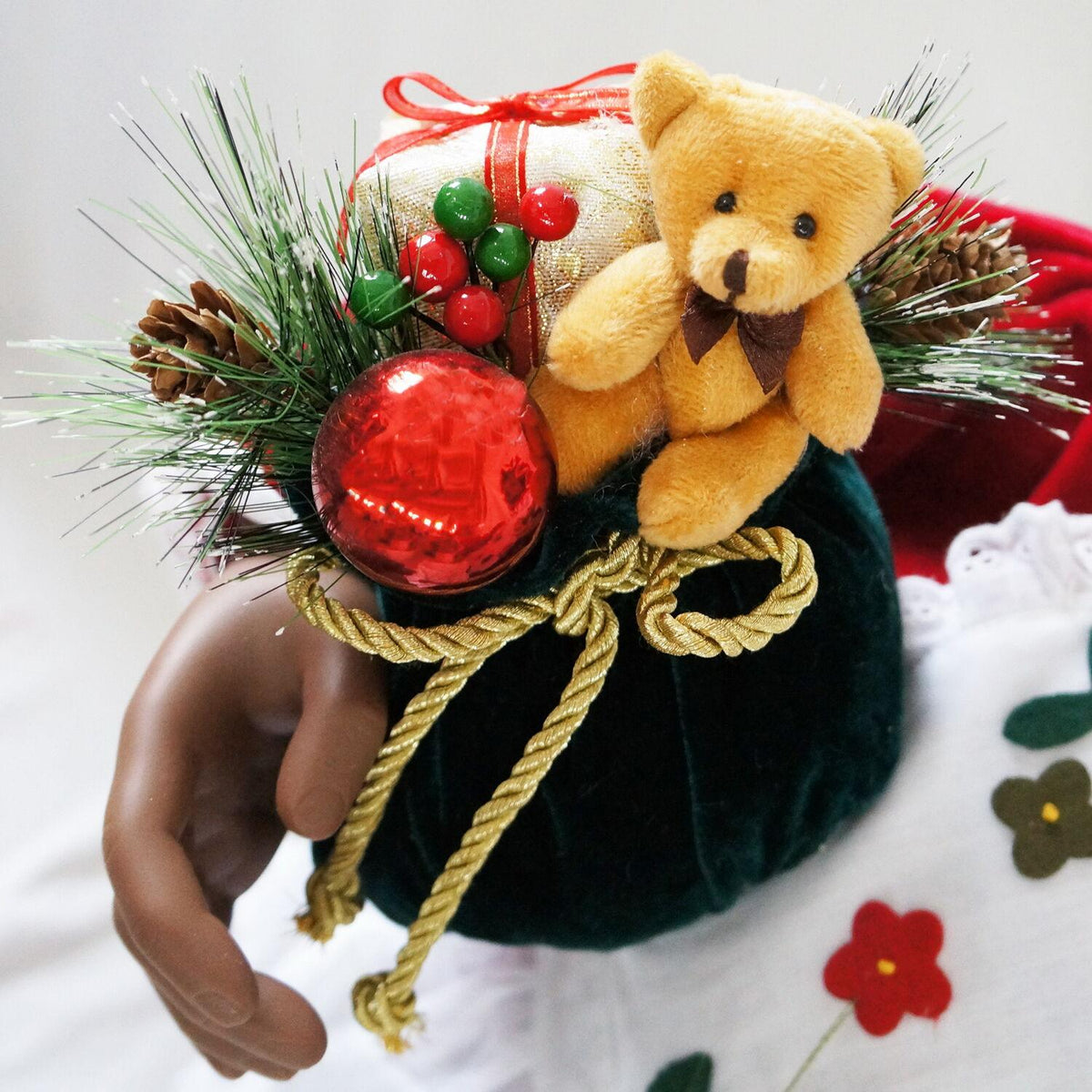 Christmas Time 3-Ft. African American Music and Motion Mrs. Claus with Apron | Animated Indoor Christmas Holiday Home Decor | CT-MC036-1RD1-AA