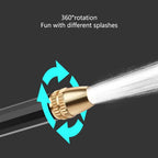 HTTJDY Garden Hose Nozzle,Hose Spray Gun with Several Spray Modes and Garden Hose,with Metal Material Material,for Watering Lawns,Washing Cars & Pets