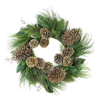 28 in. Artificial Wreath Monalisa Mixed Pine Christmas