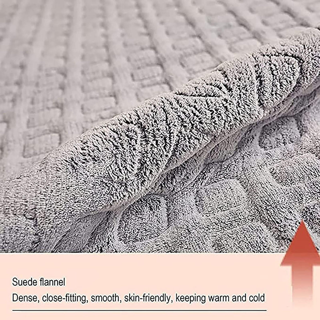 60X50In Bedroom Office Electric Blanket Flannel  Heating Blanket With 4 Auto Off Timers 3 Heating Settings Machine Washable Suitable For Adults Children
