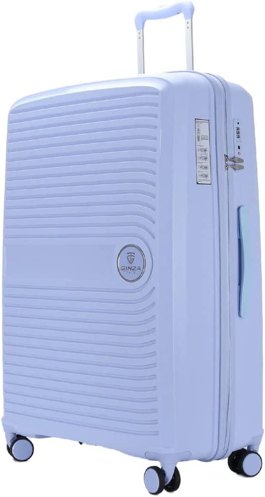 PP material Hardside Spinner, 28inch, Wear-resistant, scratch-resistant Suitcase Luggage with Wheels (28-inch, Pastel Blue Color)