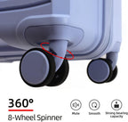 PP material Hardside Spinner, 28inch, Wear-resistant, scratch-resistant Suitcase Luggage with Wheels (28-inch, Pastel Blue Color)
