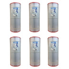 unicel 100 square feet sharp pleats swimming pool cartridge filter (6 pack)