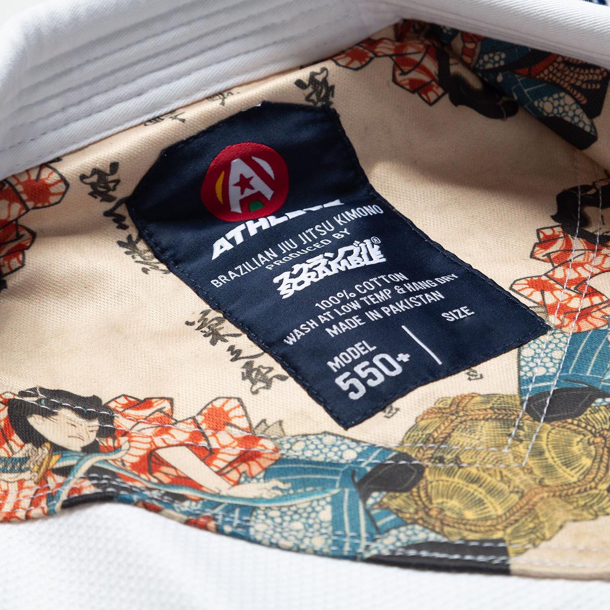 Scramble Athlete 4 Luxury 550gsm+ Brazilian Jiu-Jitsu Gi - A4 - White