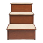 PetSafe Solvit Decorative Pet Stairs, 2-Step, Cherry Steps for Dogs and Cats, Great for Couches and Chairs