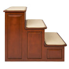 PetSafe Solvit Decorative Pet Stairs, 2-Step, Cherry Steps for Dogs and Cats, Great for Couches and Chairs