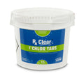 rx clear 1 inch 99% trichloro stabilized swimming pool chlorine tablets - 15 lbs