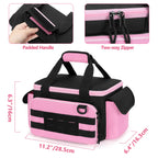 Pink Tool Bag for Women, Tool StoraOrganizer with Anti-friction and Thick Padded Bottom, Tactical RanBag, Multi-functional Work Bag for Repairman, Electrician, Carpenters, Pink