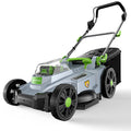 17" Cordless Lawn Mower, 40V Electric Lawnmower for Garden/Patio/Yard | 2 x 20V 4.0Ah Battery, 17 inch Cutting Width, 6 Adjustable Height, 50L Grass Bag, Bagging Mode&amp;Mulching Mode