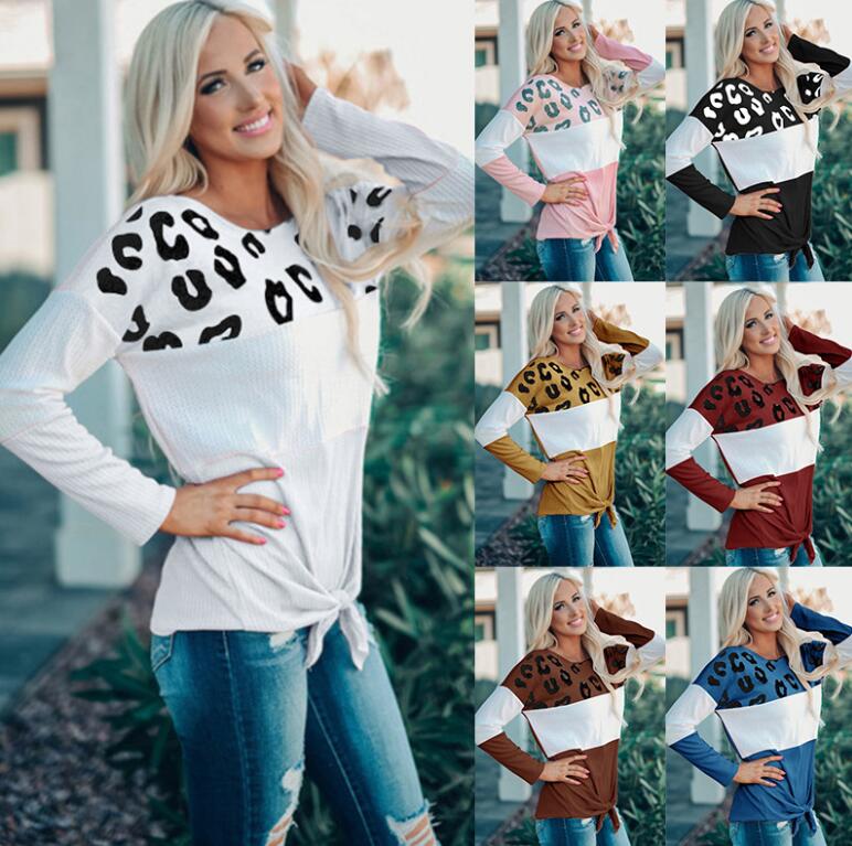 Women's Long Sleeve Elegant Patchwork T shirt