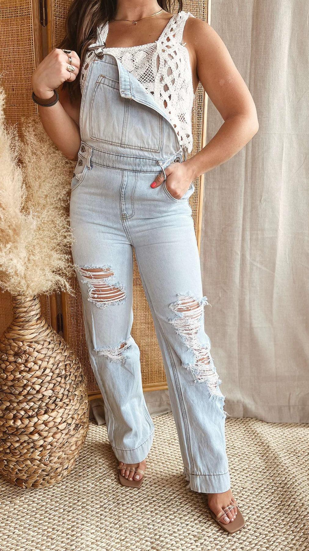 The Malibu Wide Leg Overall Pants