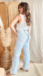The Malibu Wide Leg Overall Pants