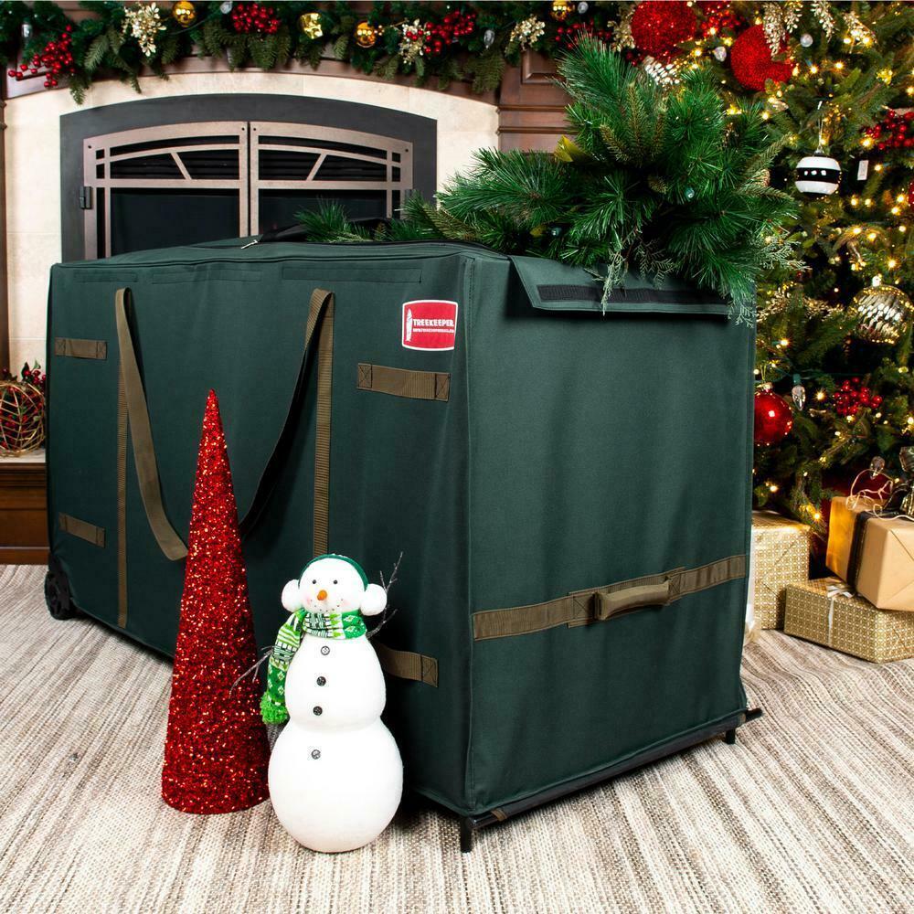 GreensKeeper Rolling Christmas Tree StoraBag for Trees Up to 15 ft. Tall