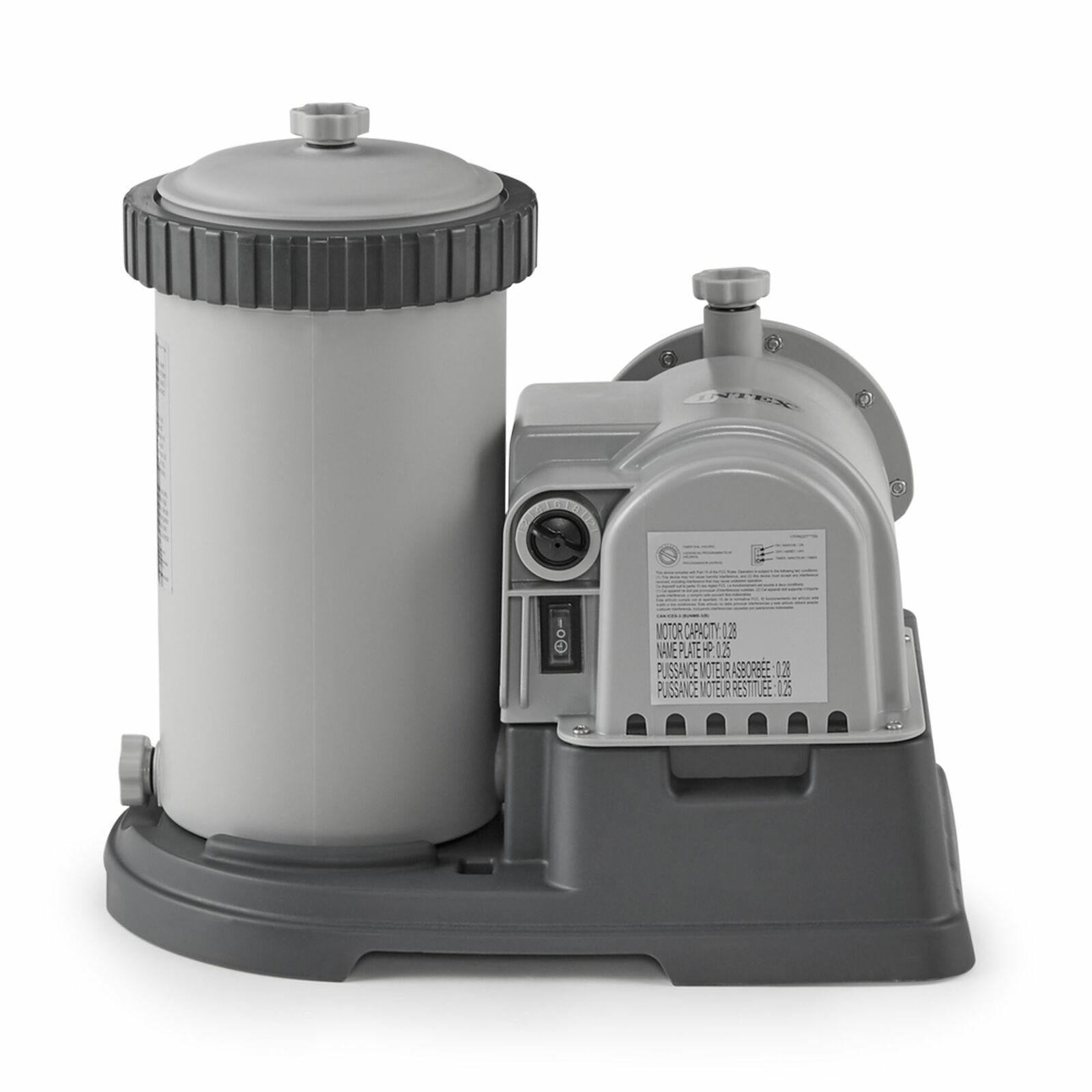 intex 28633eg 2500 gph above ground swimming pool cartridge filter pump system