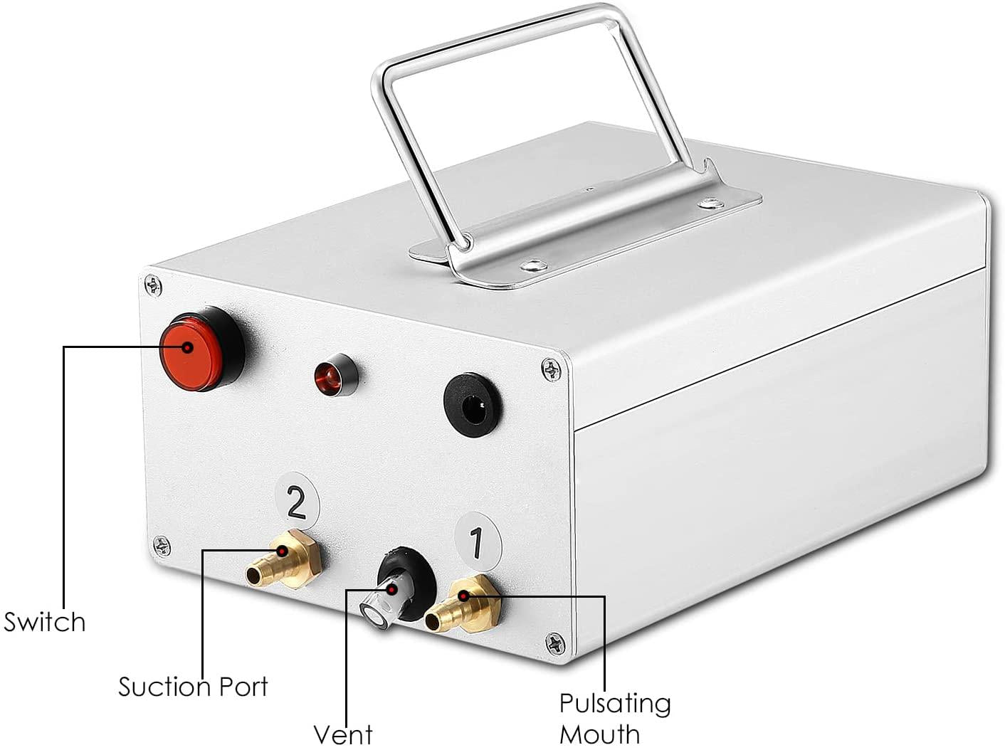 huidazhou automatic portable livestock milking equipment, electric goat milking machine for cows sheep portable pulsation milking machine single bucket piston vacuum pump, 5l