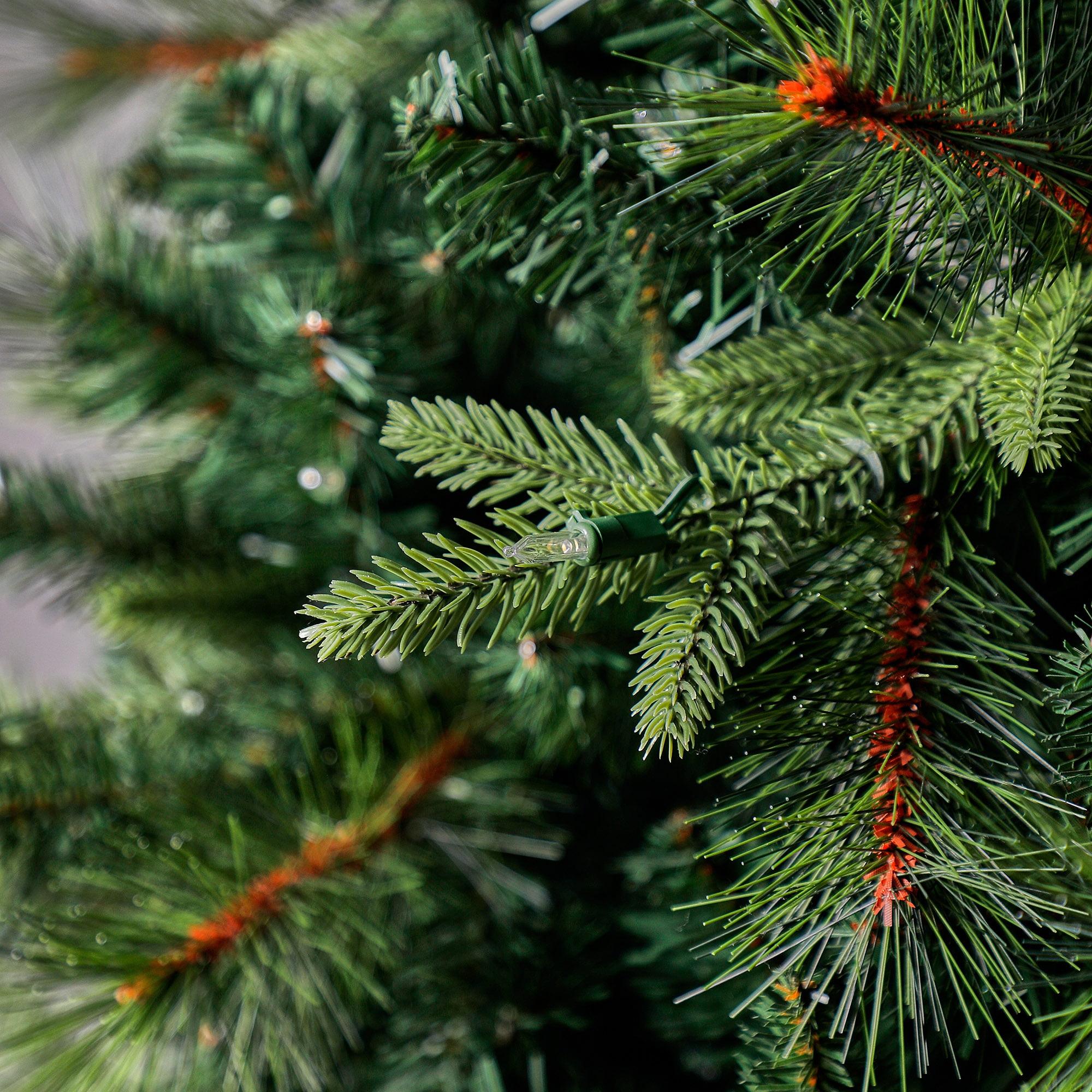 Holiday Time Prelit 350 LED Clear Lights, Brookfield Fir Artificial Christmas Tree, 7'