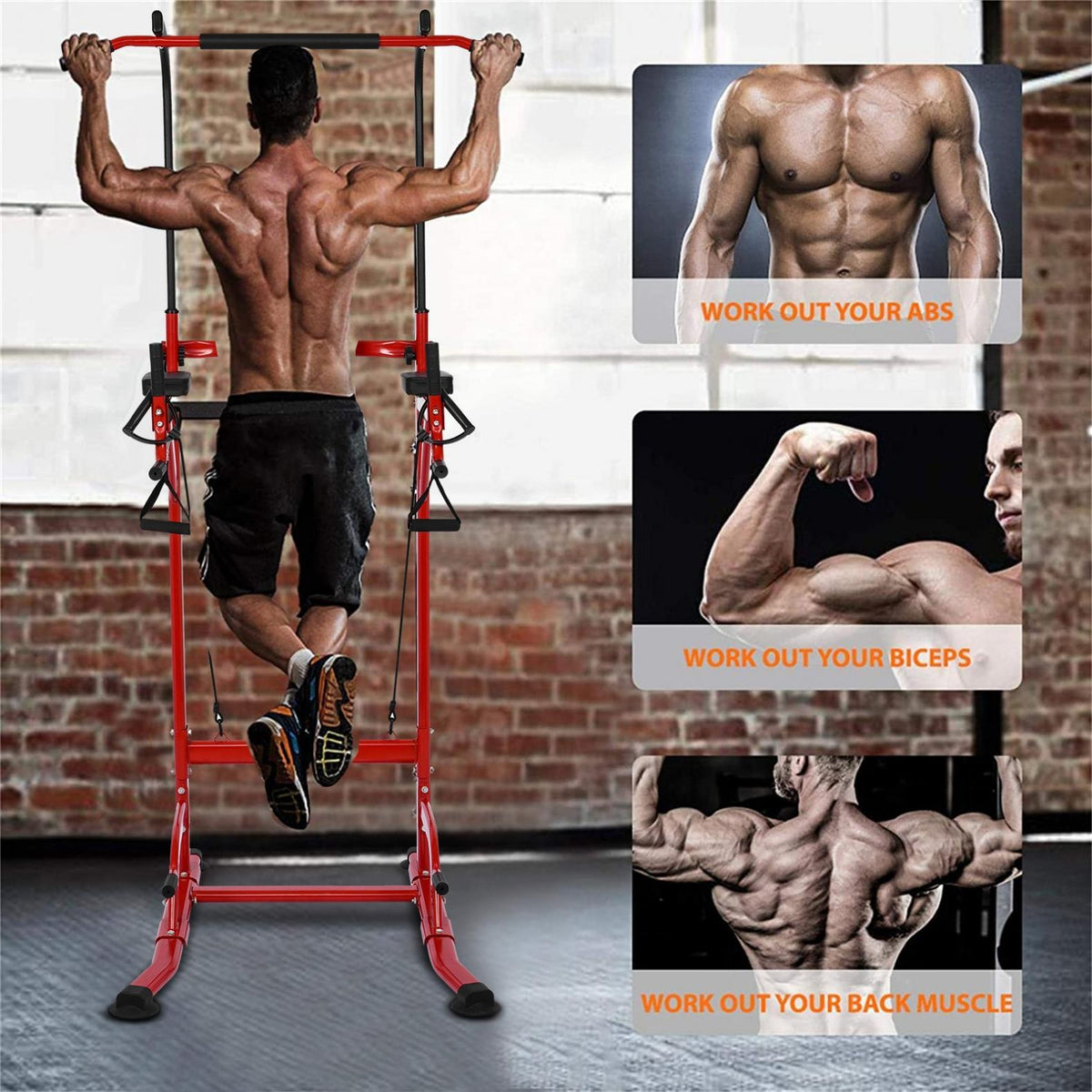 Multifunctional single parallel bar frame home pull-up exercise machine