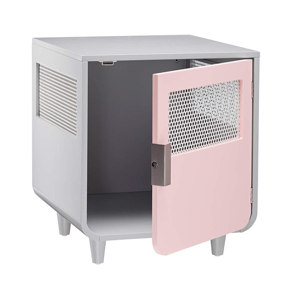 Staart - Radius Wooden Dog Crate - Chablis Pink - Small