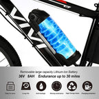 VIVI Electric Bike Electric Mountain Bike 350W Ebike 26'' Electric Bicycle, Adult Electric Bicycles with Removable 36V 8Ah Battery, Professional 21 Speed Gears, Electric Bikes for Adults 20 MPh