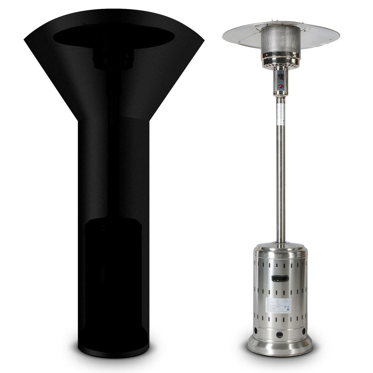 HINDUNY 46000BTU Stainless Steel Propane Patio Heater for dinner party , family gathering , garden , backyard , restaurant , coffee shop , schools XH