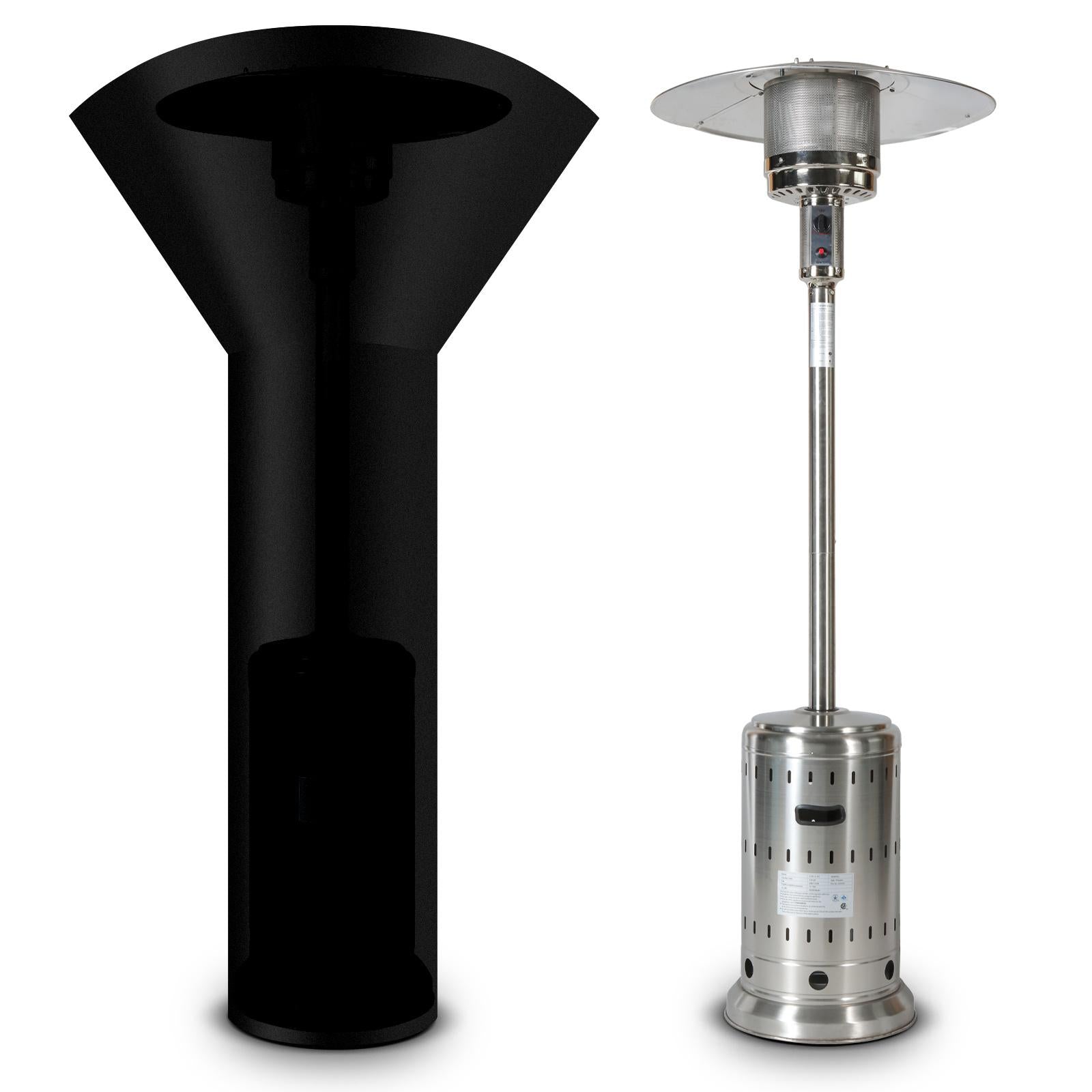 DETIAN 46000BTU Stainless Steel Propane Patio Heater for dinner party , family gathering , garden , backyard , restaurant , coffee shop , schools XH