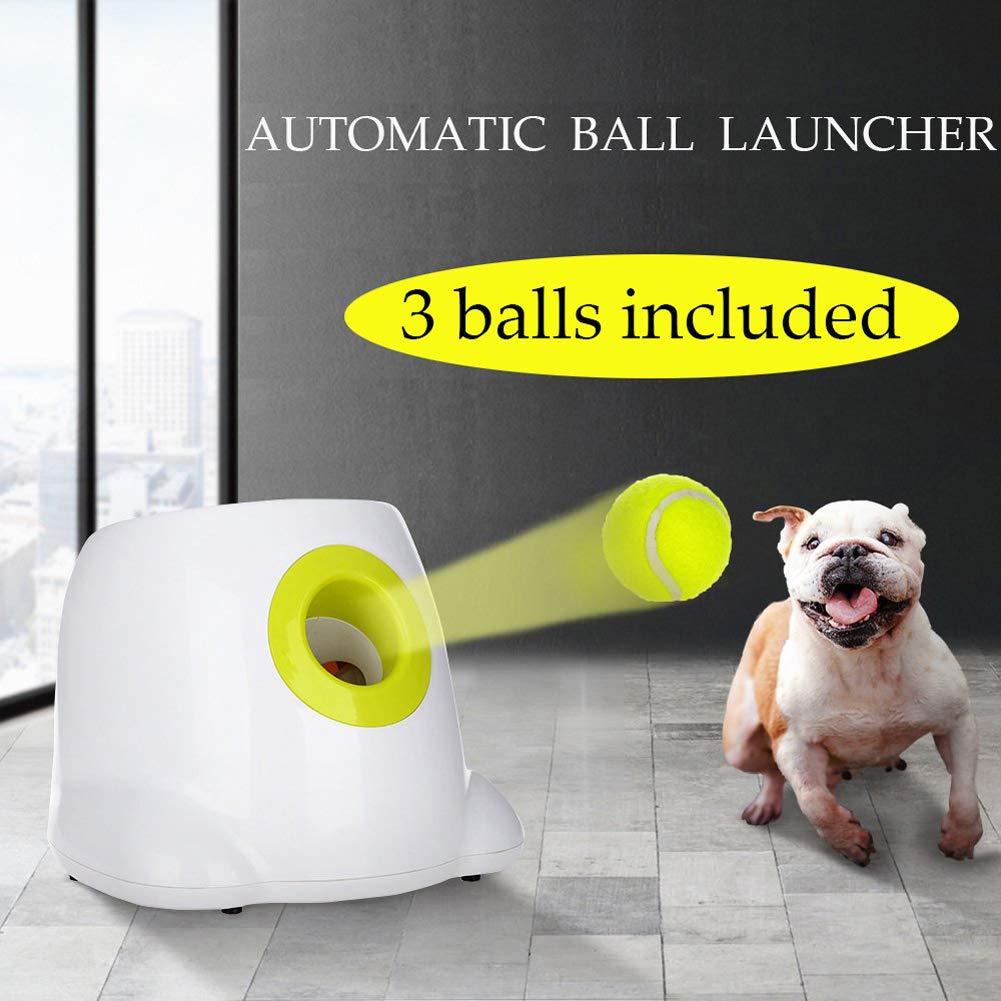 AZLZM Dog Toys Tennis Launcher Automatic Throw Ball Serve Ball Thrower Ball Machine