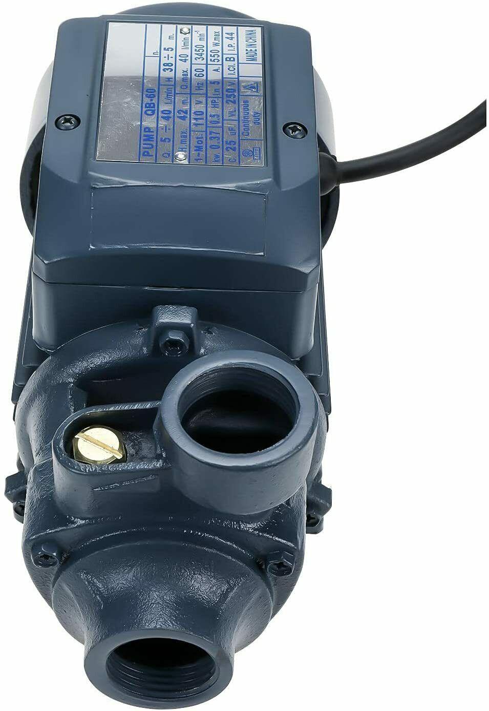 1/2hp electric industrial centrifugal pump pool pond garden home heavy duty pump