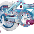 Huffy Frozen 2 Kid Bike, Training Wheels, Streamers &amp; Basket Included, 16 inch, Blue