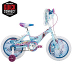 Huffy Frozen 2 Kid Bike, Training Wheels, Streamers &amp; Basket Included, 16 inch, Blue